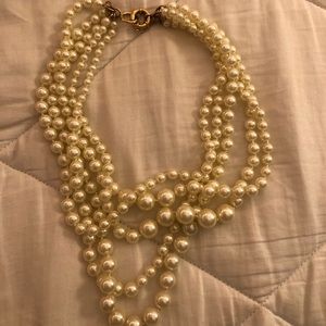J crew multi strand pearl necklace